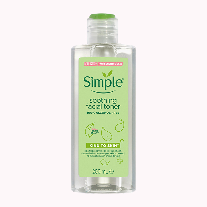 تونر تسکین دهنده پوست سیمپل مدل Soothing حجم 200 میلی لیتر